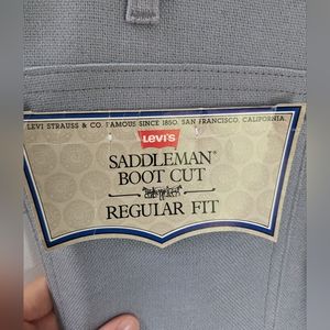 NWT 1980's Levi's Sta-Prest Pants | Vintage | Boot Cut | Blue | 32x31